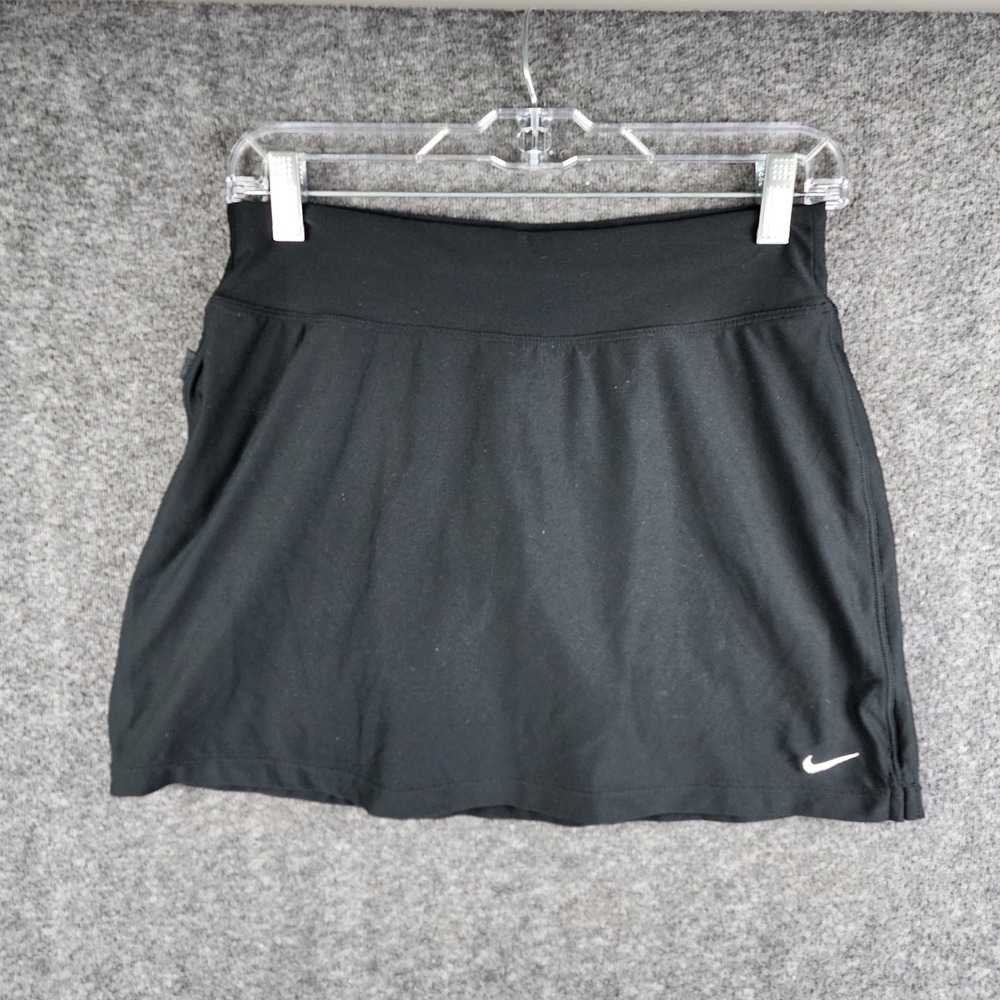 Nike Skort Womens S 350948-010 Black Dri-FIT Tennis Golf Athletic EUC